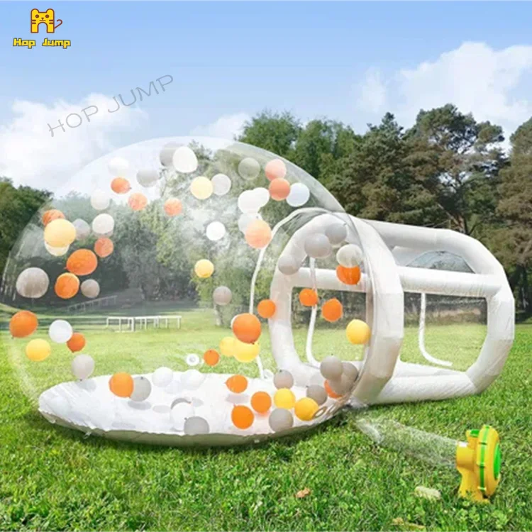 Inflatable Bubble House for Kids, 10Ft Clear Inflatable Bubble Dome Tent with Blower & Pump for Commercial Use, Luxury 100% PVC
