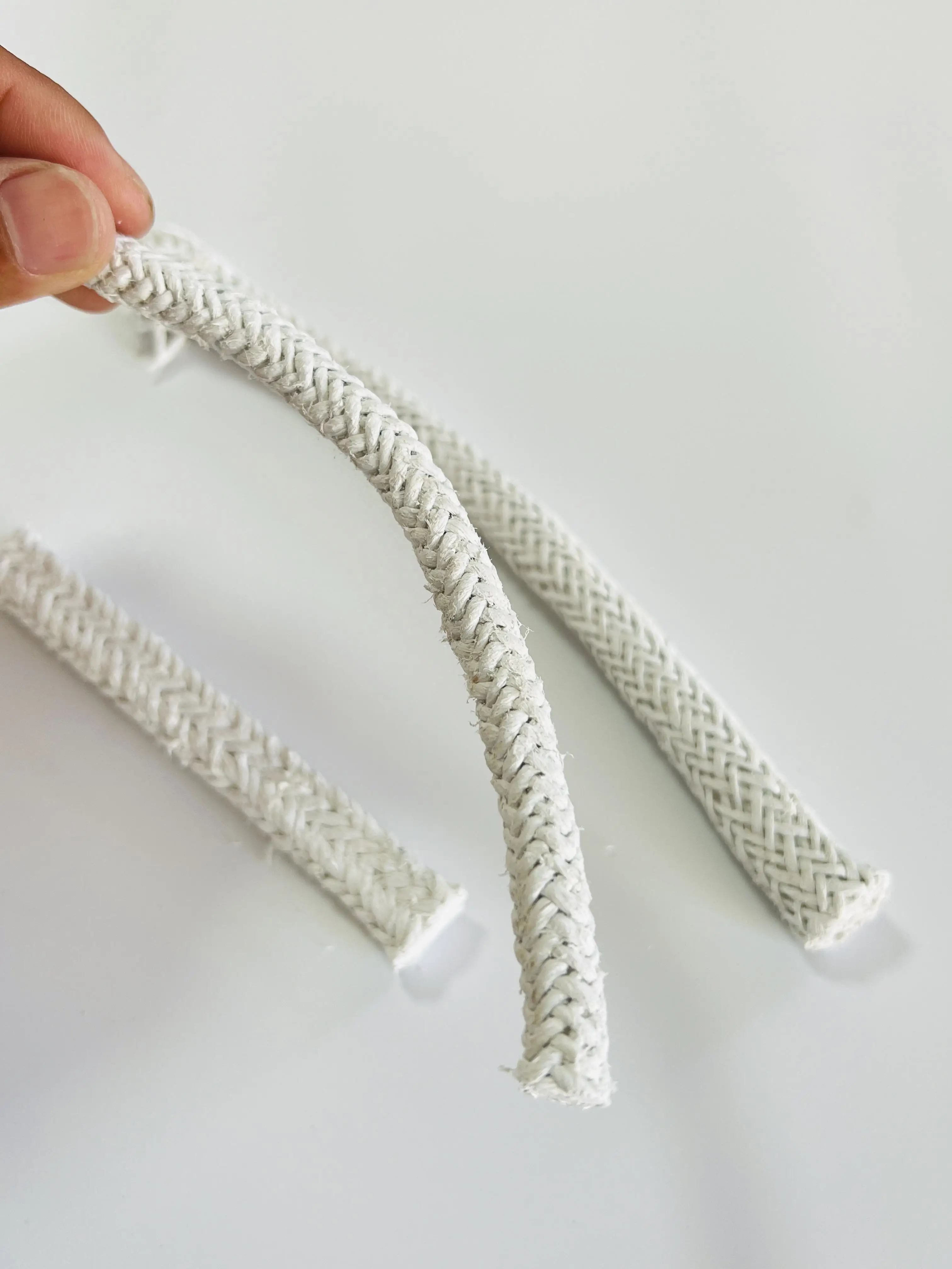 Customized 4-10mm white asbestos rope braided rope hardware sealing accessories rope