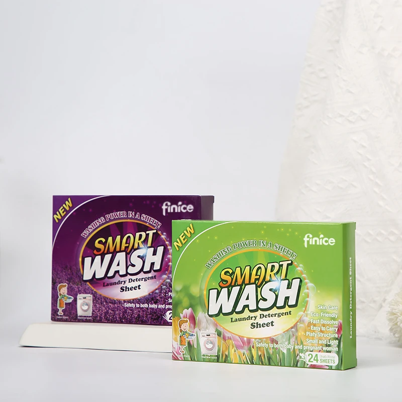 Laundry detergent sheets instead of laundry washing powder soft 3in1