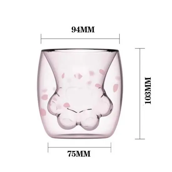 Coffee Cup Home Wine Glasses Mugs Small and Exquisitwater Bottletten Claw Cute Hot Salesnow Globe Shape Double Gmugs Ladies