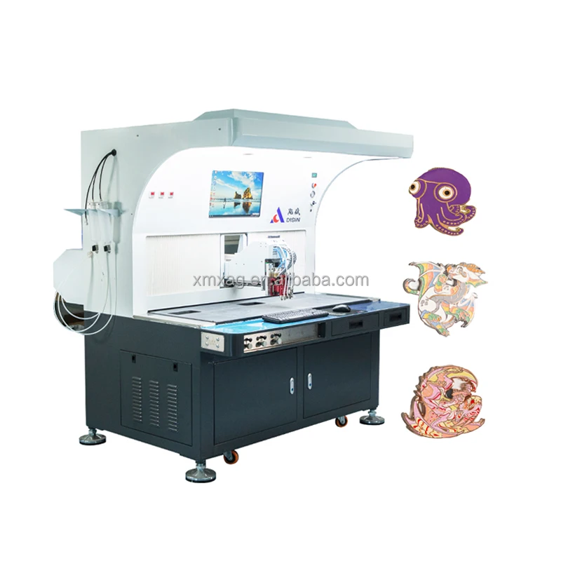 not spray but Glue dispensing machine Paint dispensing machine Automatic Spray Painting Machine For Refrigerator Magnet Lapel