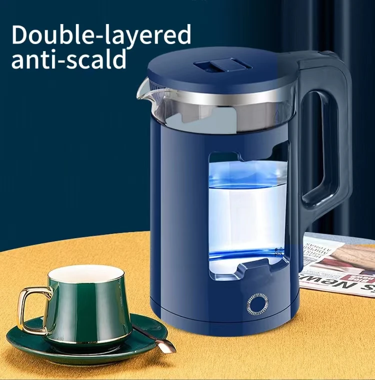 1500W 2L High Boron Glass Household Small Appliance Electric Kettle