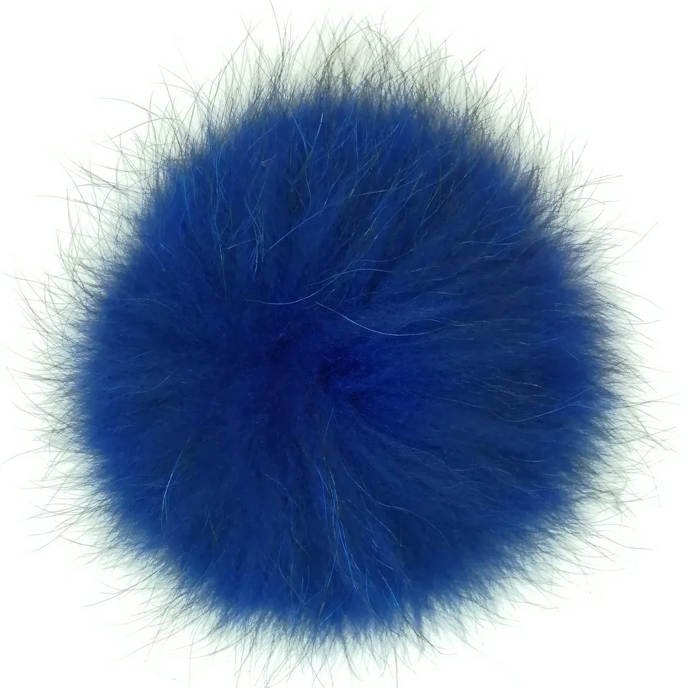 
real raccoon fur ball for winter hat 15cm big poms natural white color raccoon fur pompoms 