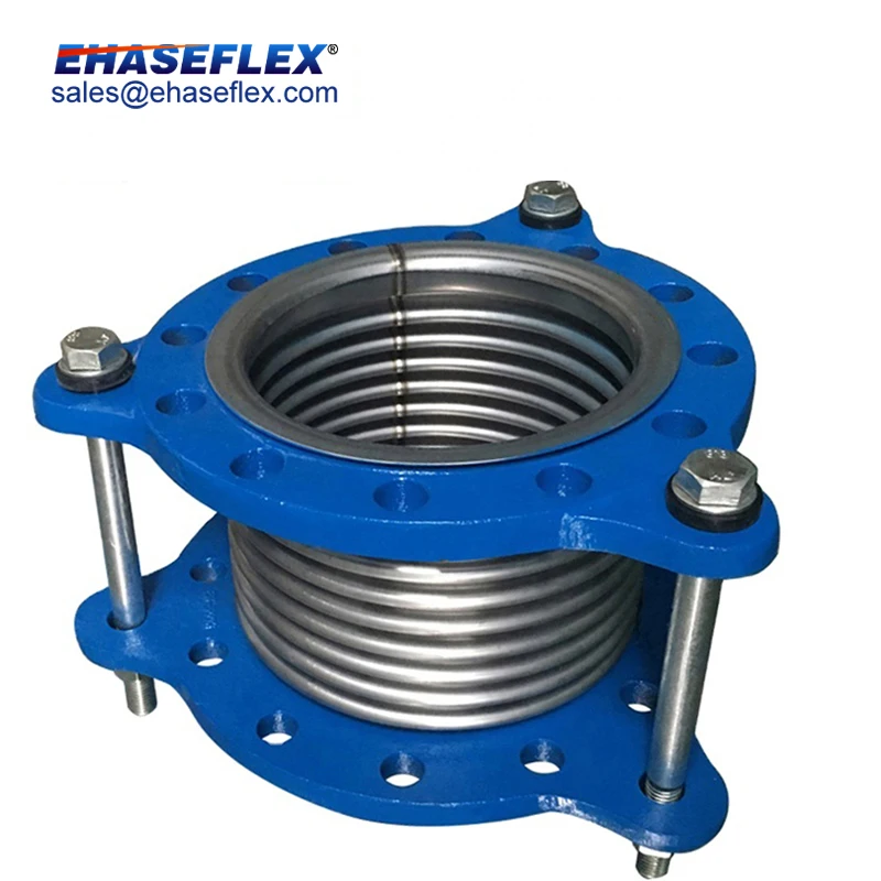 Non-Welded Flexible Joint Bellows Corrugated Metal Hose With Tie Rods And Flanges