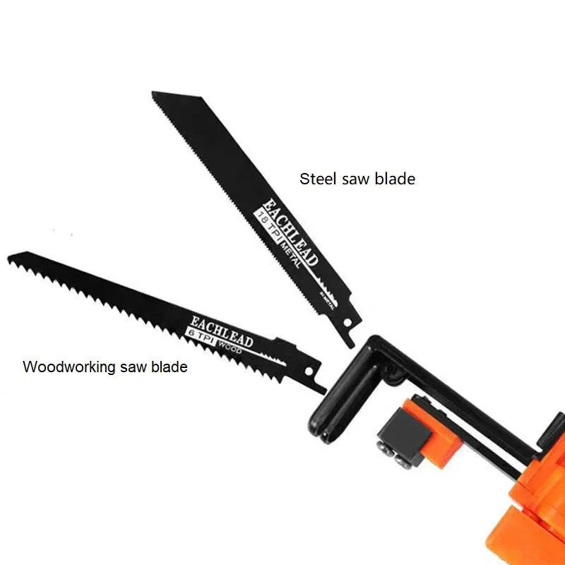 Electric hand drill turn it into a chainsaw