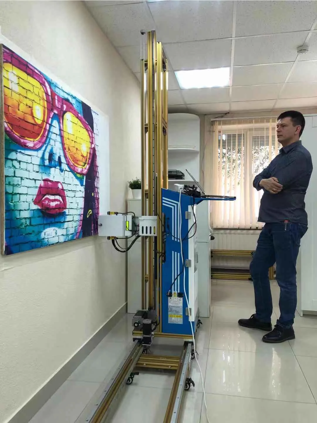 TV Background Decoration 5m Rails Mural Printing Wall Digital Printer Wallpen