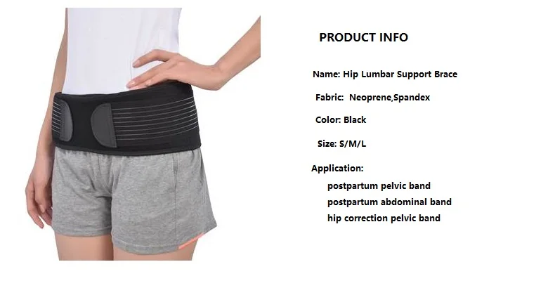 Adjustable Hip Lumbar Support Brace Alleviates Inflammation Sacroiliac Belt Anti Slip Si Joint Belt