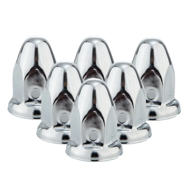 32 33mm hex steel chrome truck wheel lug nuts covers