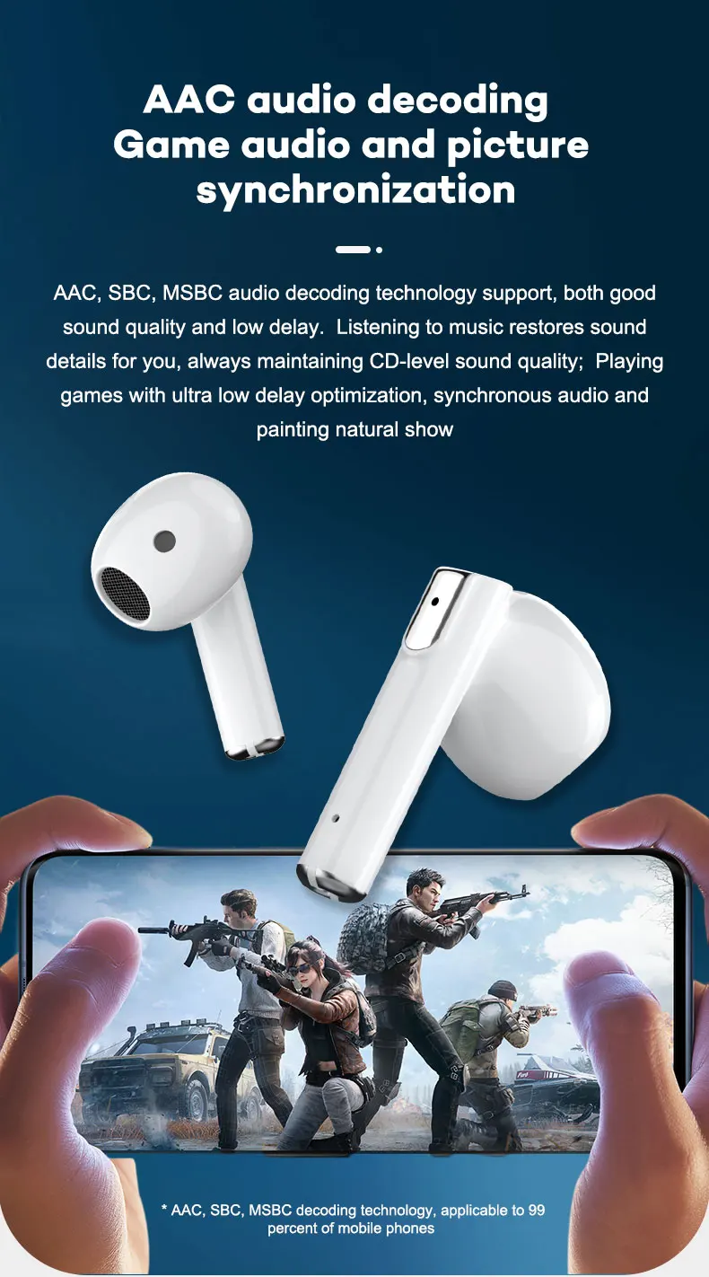 Valdus Wholesale P50 Pro True Wireless Earphone Bt 5.1 hifi Stereo Sound Quality Audifonos Auriculares Sport Gaming Earphone