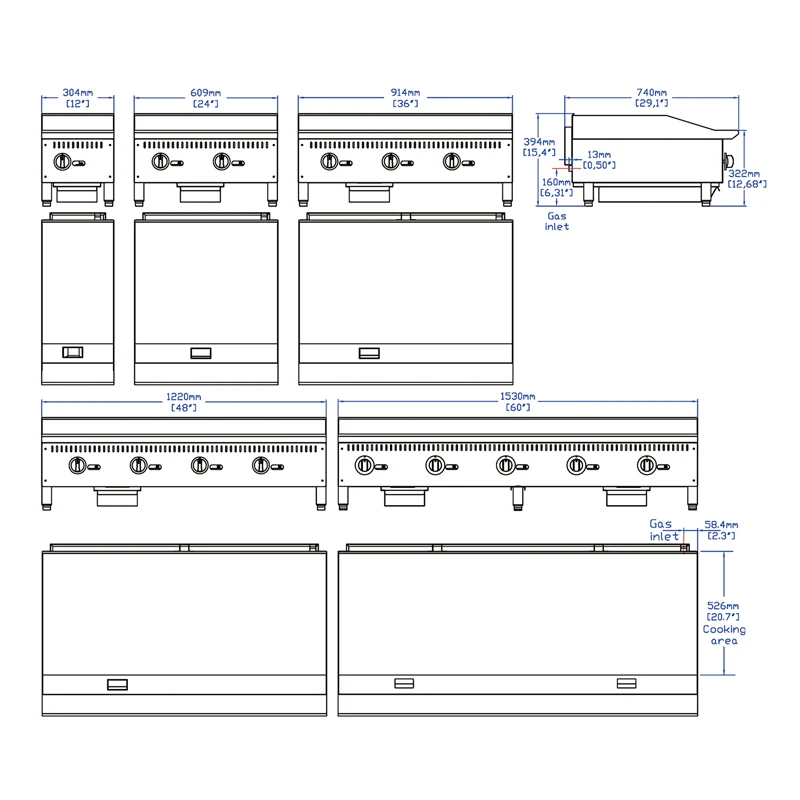 Commercial Stainless Steel Griddle Flat Gas Grill for Restaurant and Hotel Use Table Top Hotel & Restaurant Supplies