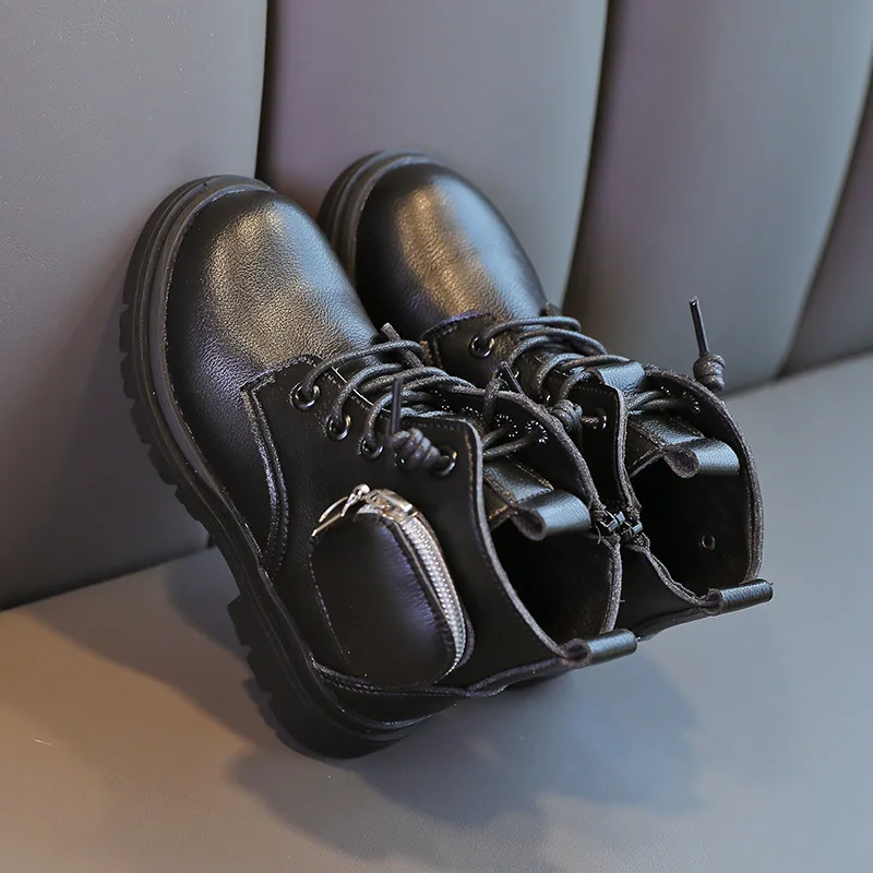 Быстрая доставка; Оптовая продажа; Коллекция 2021 года; Модная детская повседневная обувь; Милые однотонные мини-ботинки с сумочкой; Ботинки для девочек; Зимние детские ботинки