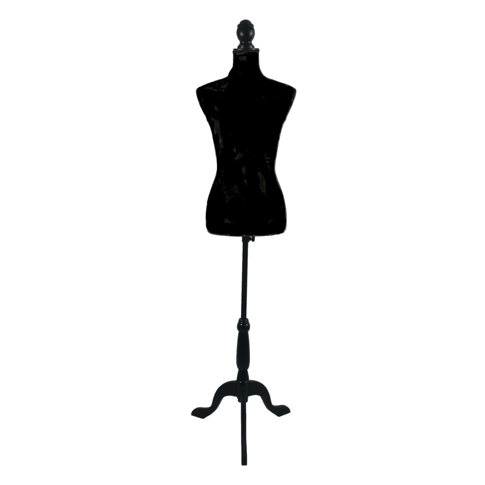 Cheap cheap Adjustable black cotton full body dress form ghost mannequin female  for sale