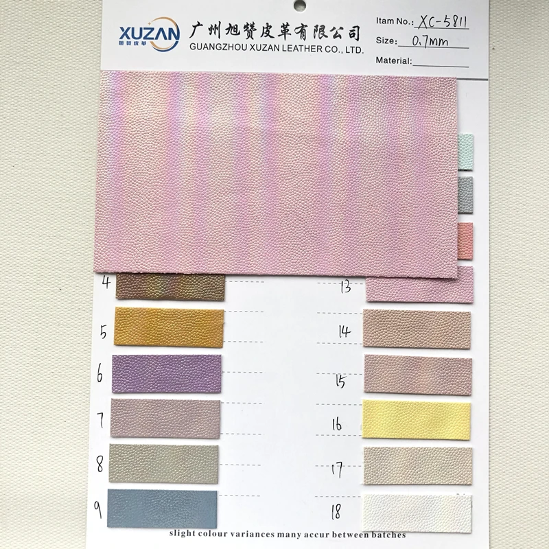 Shiny Rainbow Holographic PU Faux Synthetic Leather Fabric for Jewelry Packaging Box Pouch Hair Bow Handbag Shoes Making