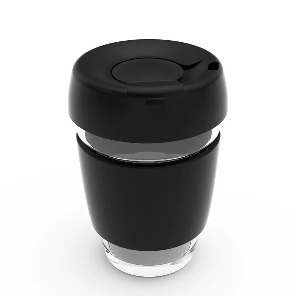 Hot Sale Custom Keep Portable Glass Cup Coffee Mug Sleeve Travel Eco Reusable Silicone Sleeve Coffee Cup