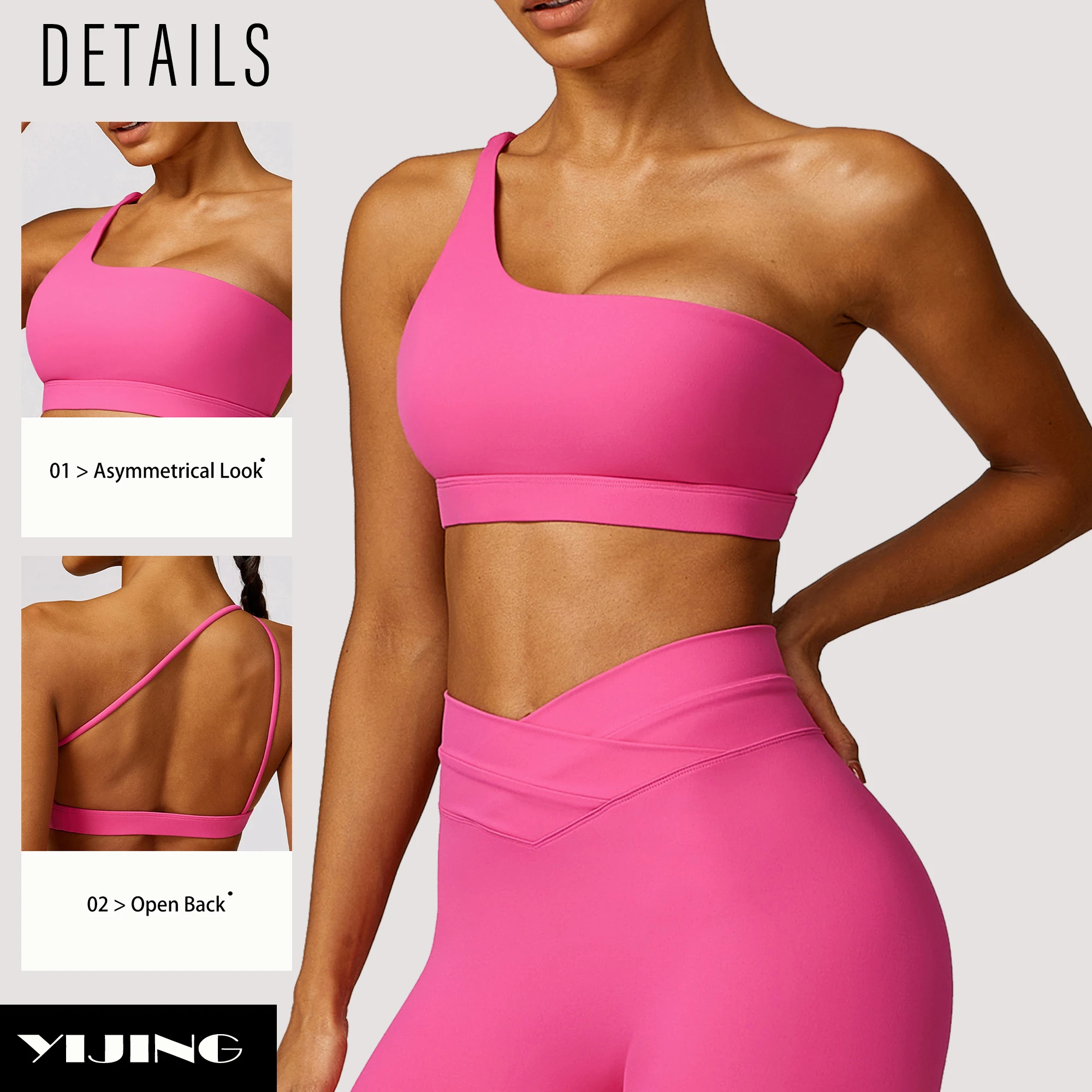 Женский спортивный бюстгальтер с открытой спиной