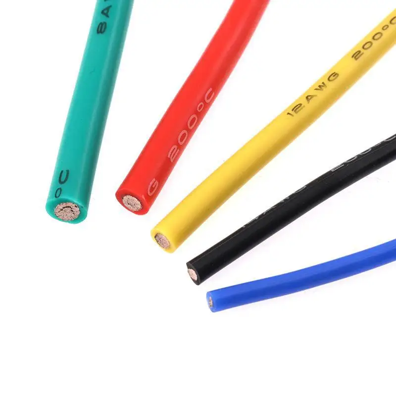 High Temperature 1awg 4awg 8awg silicone wire 30awg Gauge Super Flexible electric wire