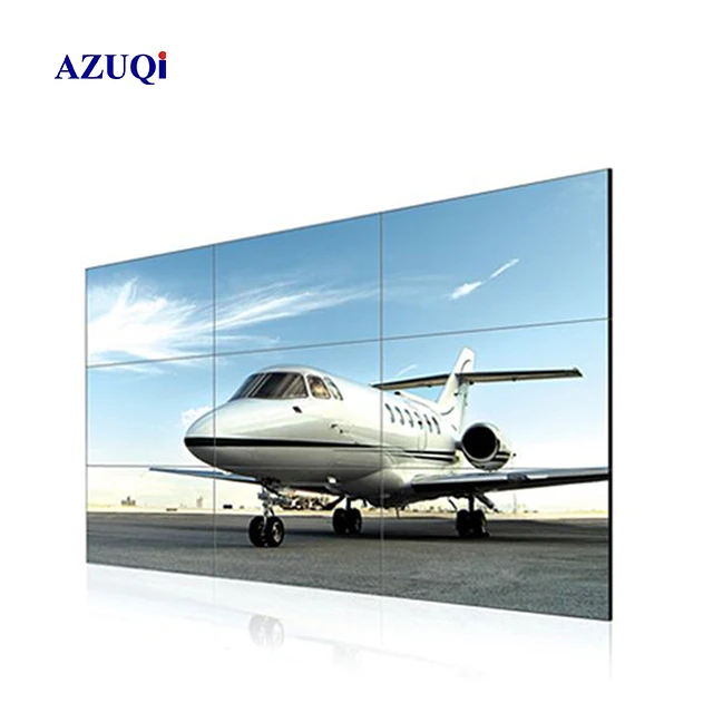 Black 1920*1080 55 Inch Wide Screen DID Video Wall Monitor Indoor Splicing Screen For Business