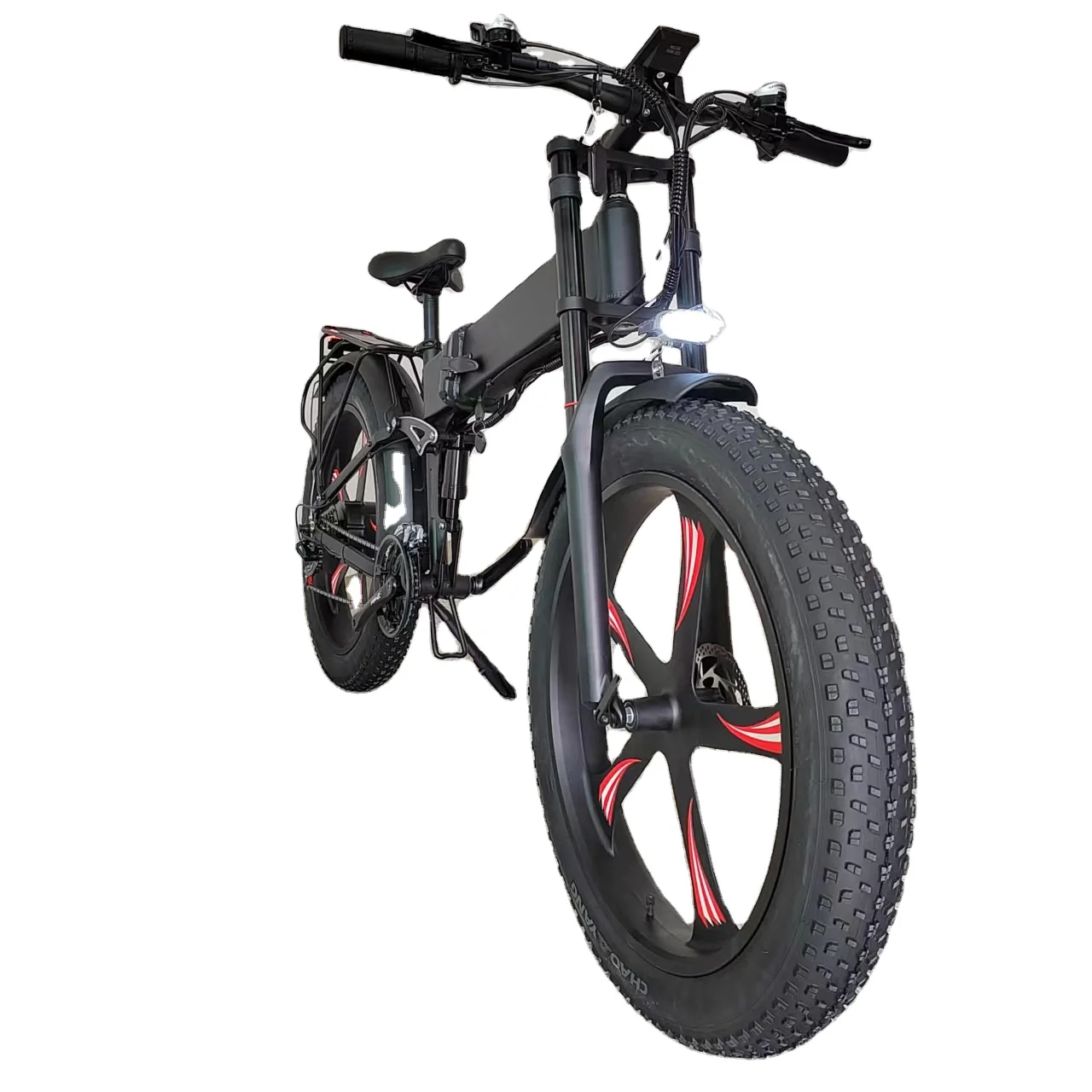 Yeasion New Arrival 26inch  folding 48V 21Ah 1000W snow electric bicycle  magnesium wheel fat tire full suspension electric bike