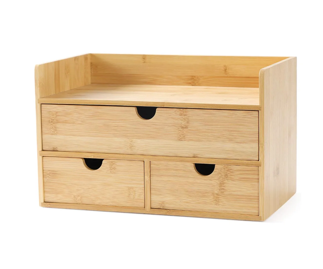 Best Selling Handmade Tabletop Storage Organization Box Bamboo Desktop Organizer