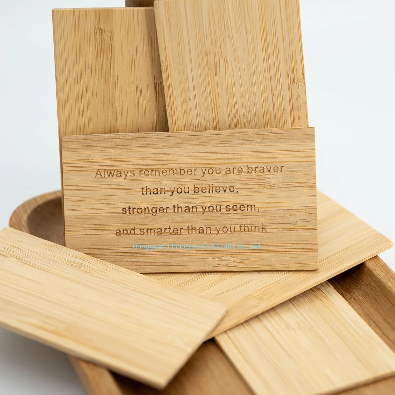 Factory Directly Supplies DIY OEM Printing or Laser Engraving Logo Wooden Card Bamboo Business Card