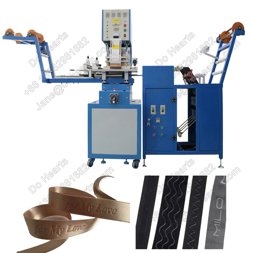 Тканевая лента Этикетка тиснение машина 3d имя логотип