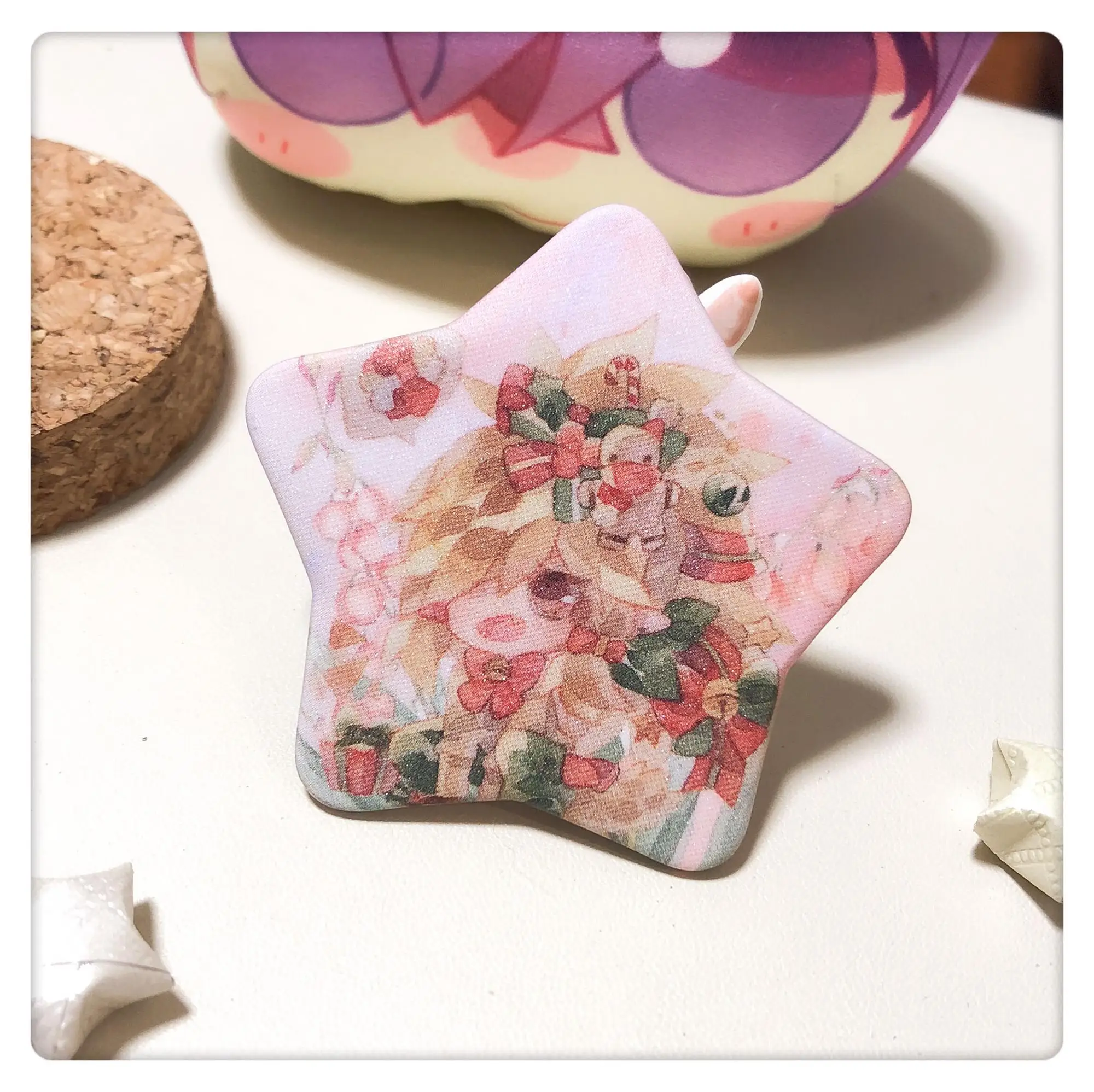 NO MOQ custom tin badge star badge heart badge Juno Creative