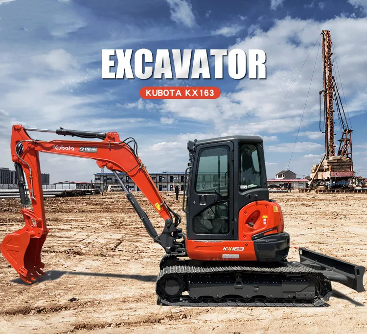 super quality 90% new Mini Excavator Used Hitachi kx163 KX135 KX057 u55 u35 Earth moving Japanese crawler excavator used