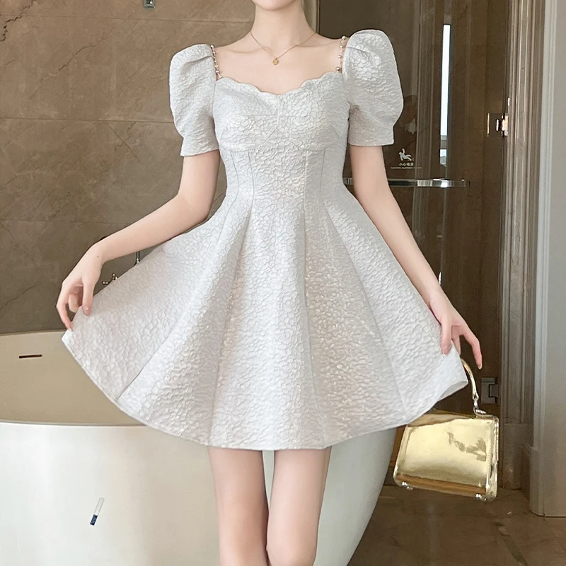 ZYHT 21381 Short Teens Formal Cocktail Party Prom Gowns Jacquard Evening A Line Mini Dresses for Women