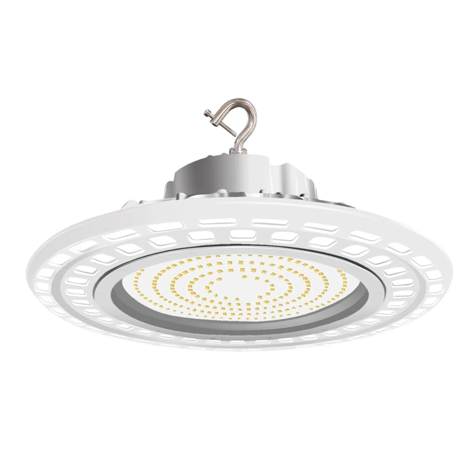 
US Stock White Color LED UFO High Bay Lights 165lm/w 150W 5000k Wholesales Price 