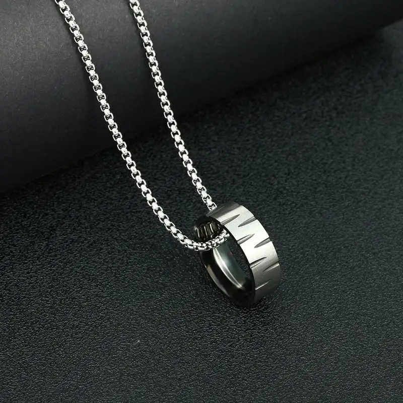 Explosive Sales Personality Skull Cross Lovers Pendant Hip Hop Hiphop Punk Men And Women Titanium Steel Necklace