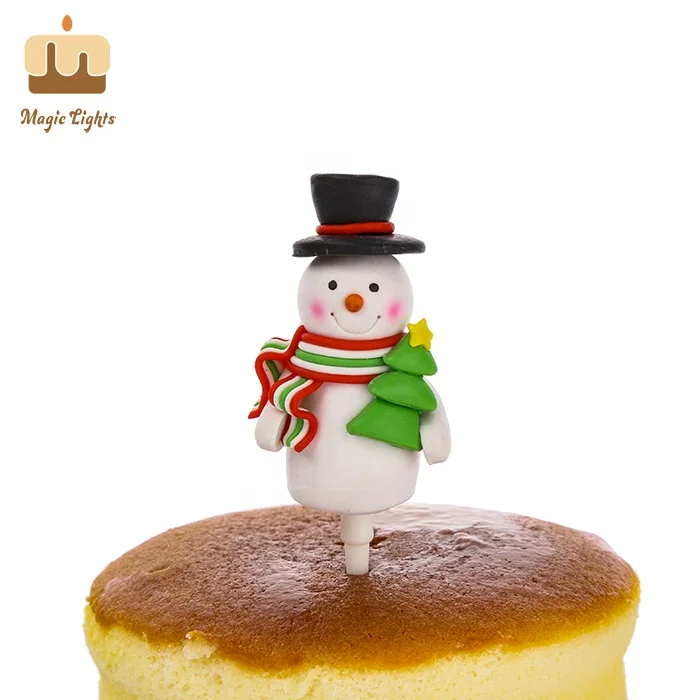 Hand Made Polymer Clay Christmas Snowman Ornament Decoration