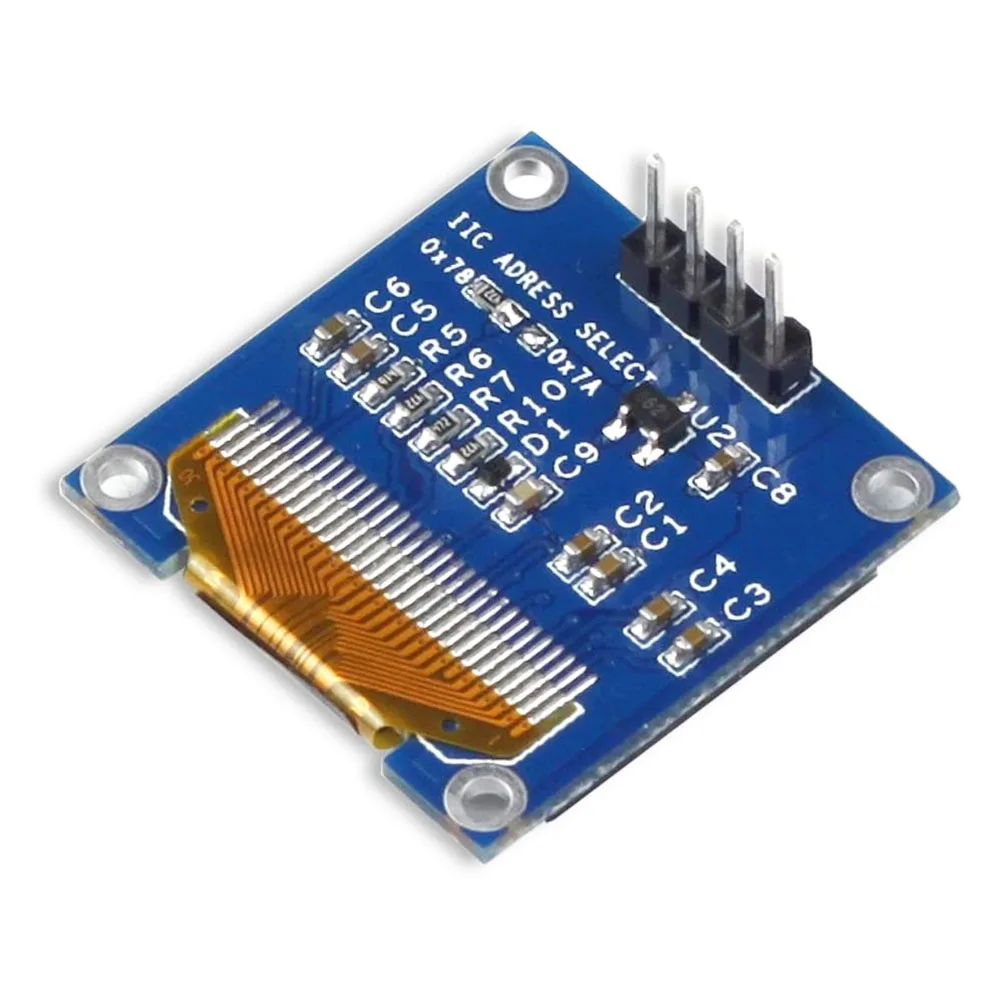 I2C OLED 0 96 дюймов дисплей модуль IIC SSD1306 128 64 ЖК-дисплей с белой Du pont провод 40-Pin Женский для Arduino