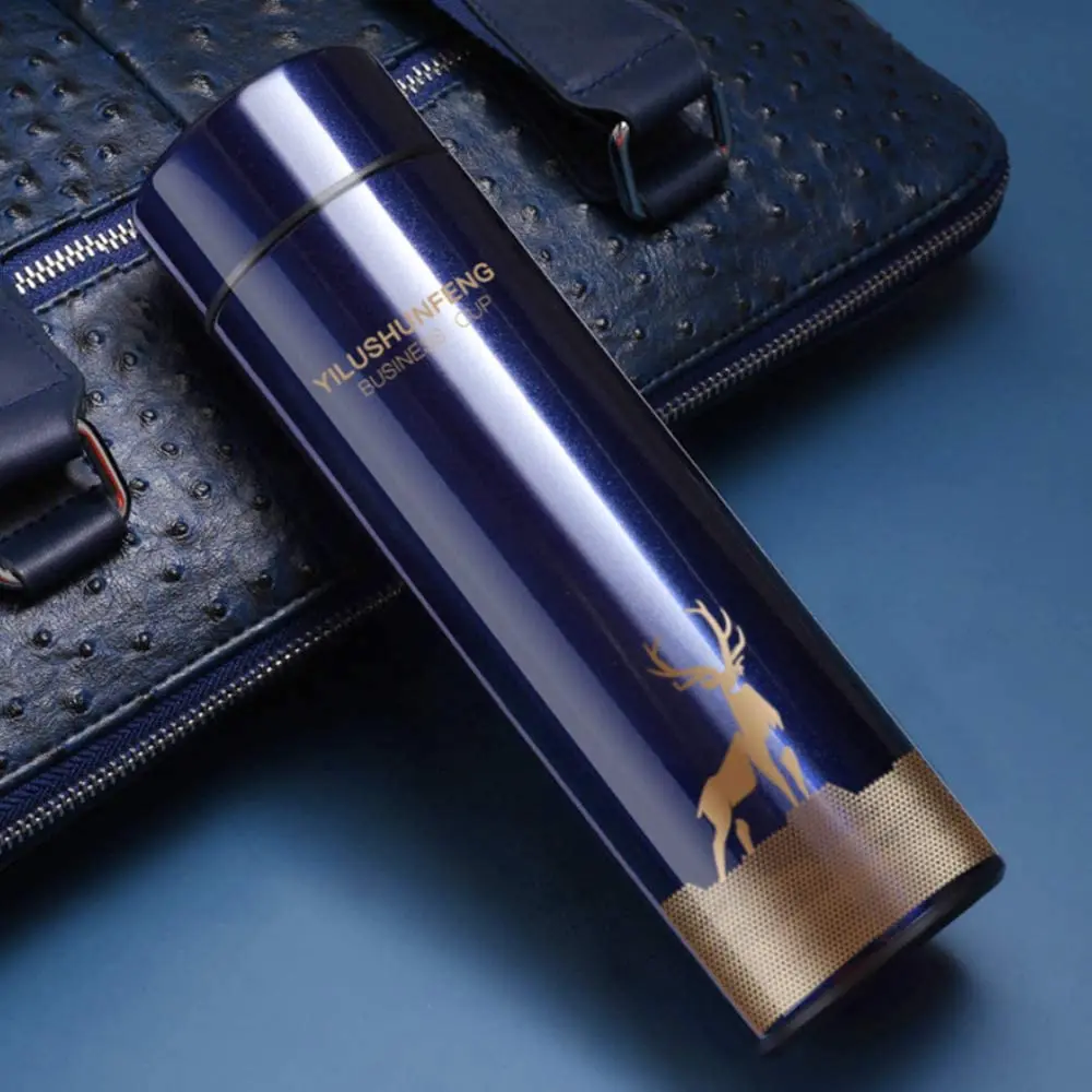 Customised eco friendly modern matte personalized smart app temperature water bottle with lids filter