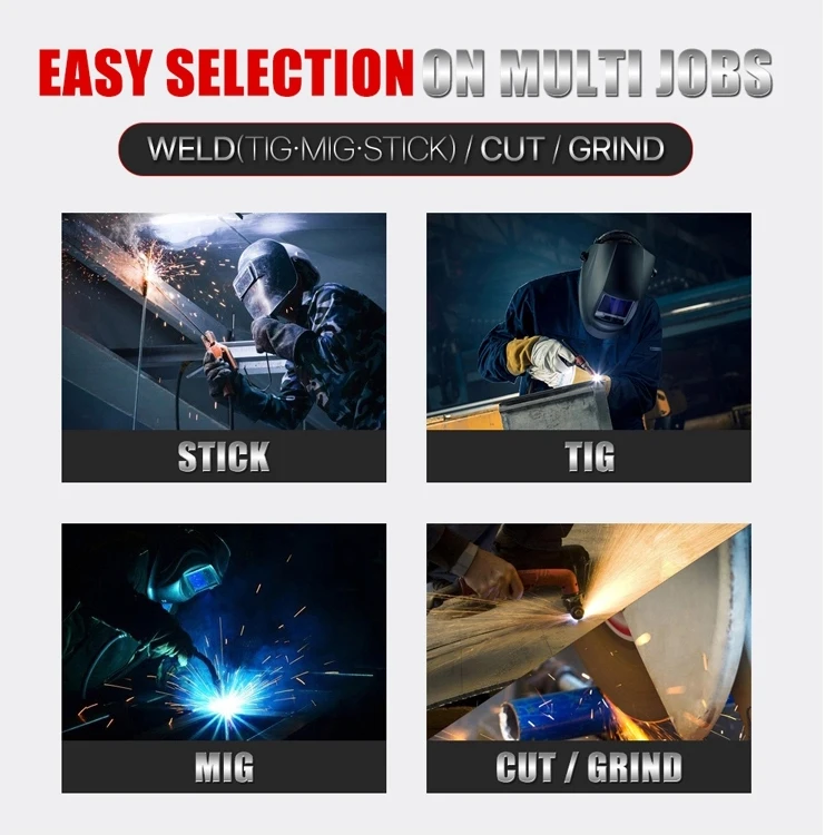 TRQ Auto Solar Welding Mask  Welders Mask Arc Tig Mig Grinding Solar Powered soldering Tool Accessories