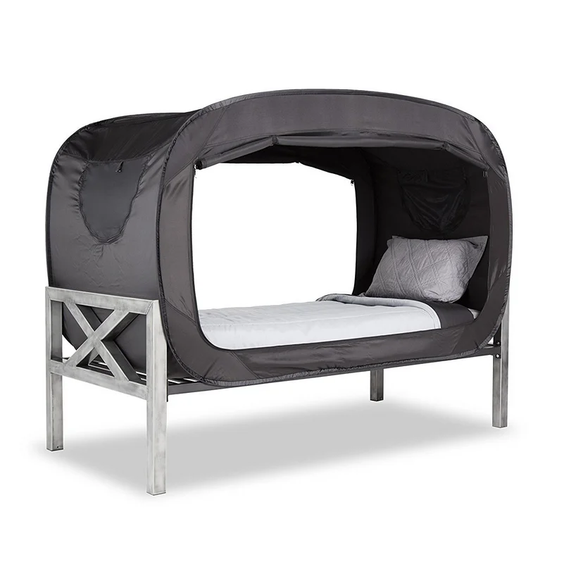 Wholesale custom pop up tent folding portable frame breathable 1 person twin bed size pop sleeping bed tent privacy for adults
