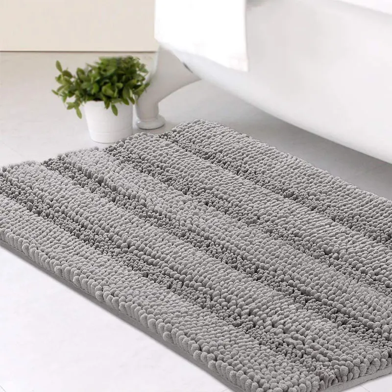 
Hot Selling Good Feedback Bathroom Carpet Non-Slip Chenille Bath Mat 