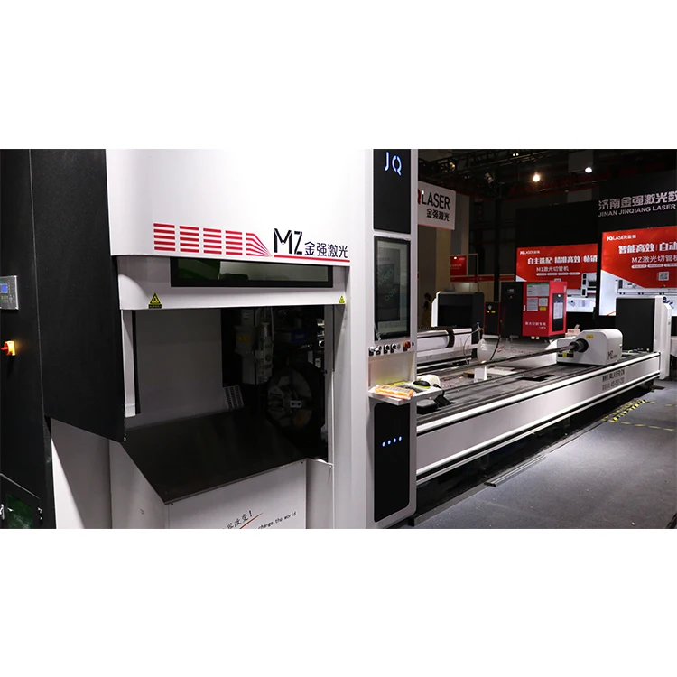 JQLASER  3000W 4000W 6000W  metal tube metal stainless steel 1500 watts fiber laser cutter machine