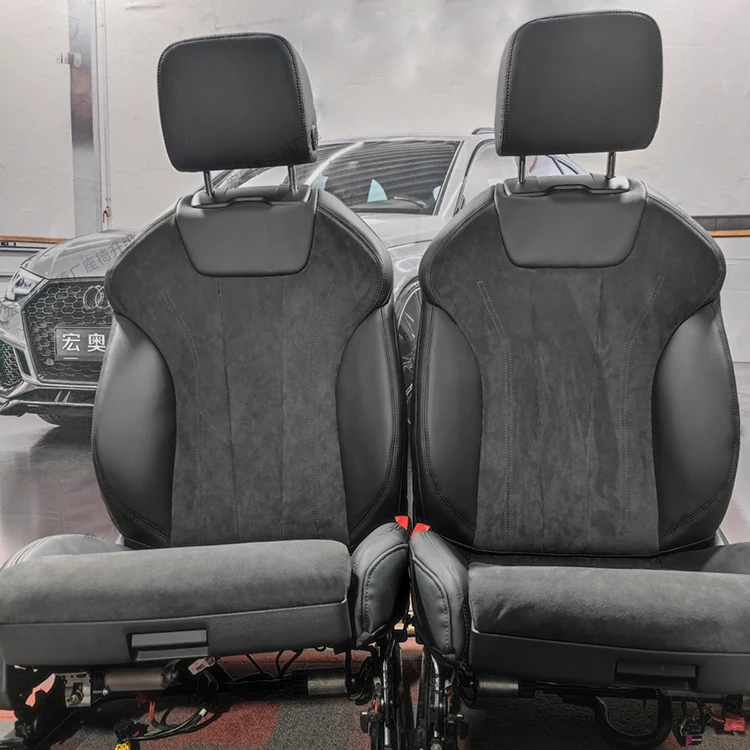 Car custom OEM sport racing bucket Le Mans seats for audi A3 A4 A5 A6 A7 Q3 Q5 Q5L Q7 upgrade leather cover and sponge