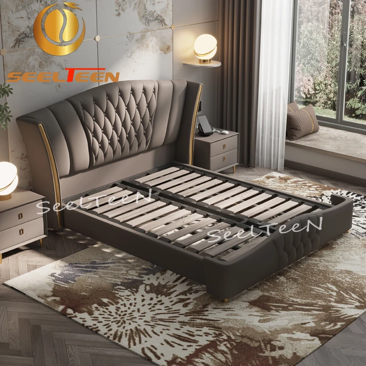 Designs Luxury Solid Wood Hotel Furniture 5 Star Master King Size Bedroom Set