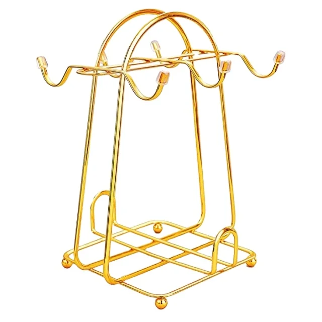 Stainless steel wire stand display stand service is suitable for tea cups, brackets, coffee cups