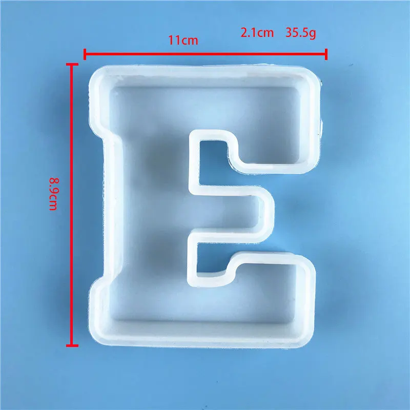 Table decoration Crystal drop glue 26 English letter silicone mold suitable for birthday celebrations