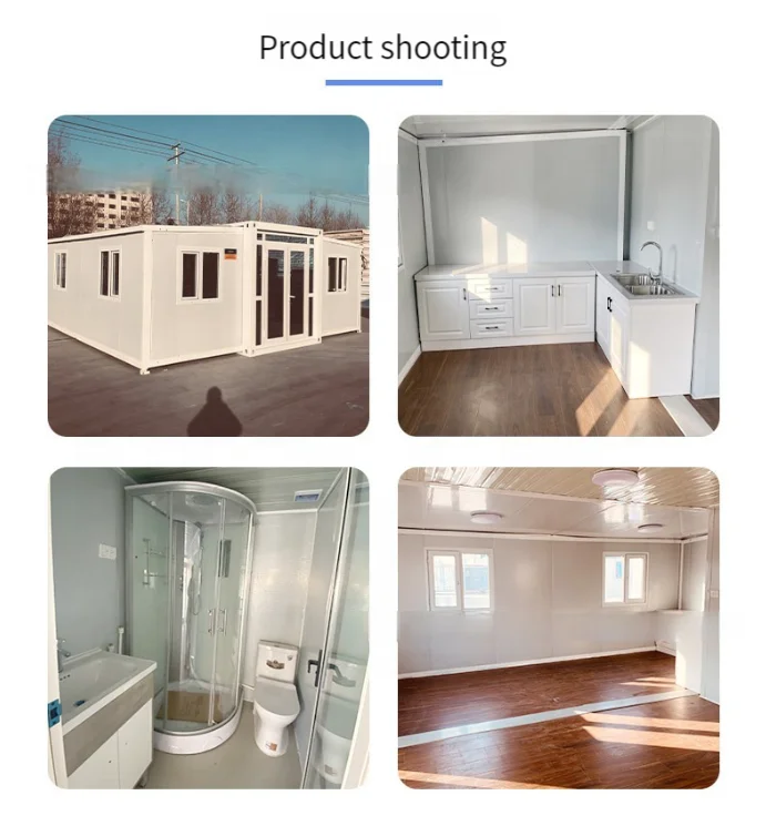 Prefabricated shipping container frame house prefab 20ft 40ft steel structure modern movable foldable extendable detachable home