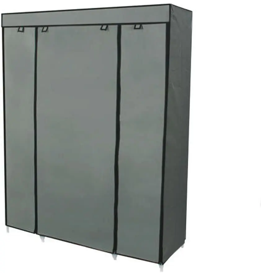 Hanging wardrobe closet and portable closet rack and cupboards for clothes