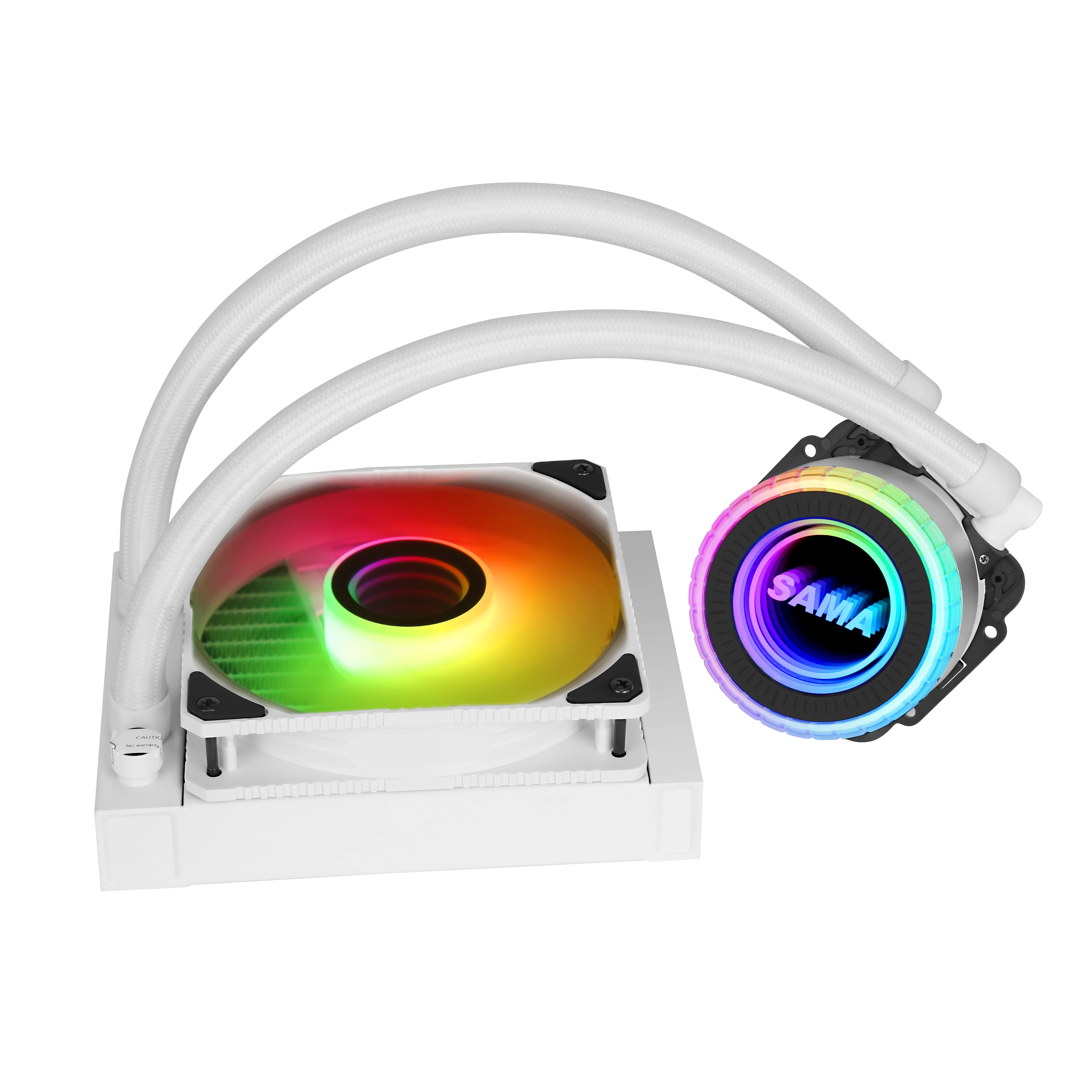 SAMA lga 2011 copper radiator water processor air cooling PC RGB aio CPU case 12cm liquid water cooler system CPU universal