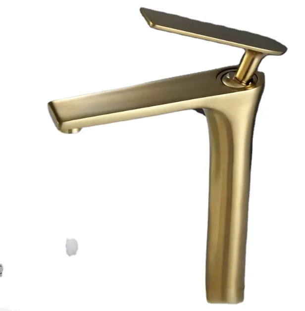Luxury brass brushed bathroom shower faucet shower mixer basin mixer bathroom faucet