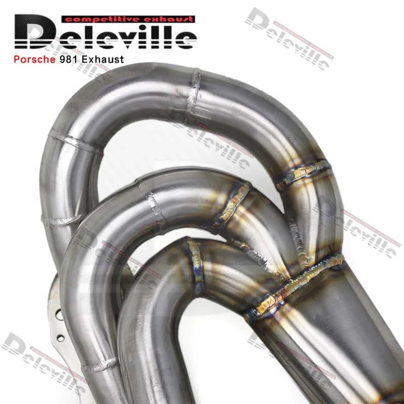 Stainless steel exhaust pipes For PORSCHE 981 Cayman/Boxster 2.7/3.4 2012-2015 Racing Car Exhaust System  Exhaust Manifold