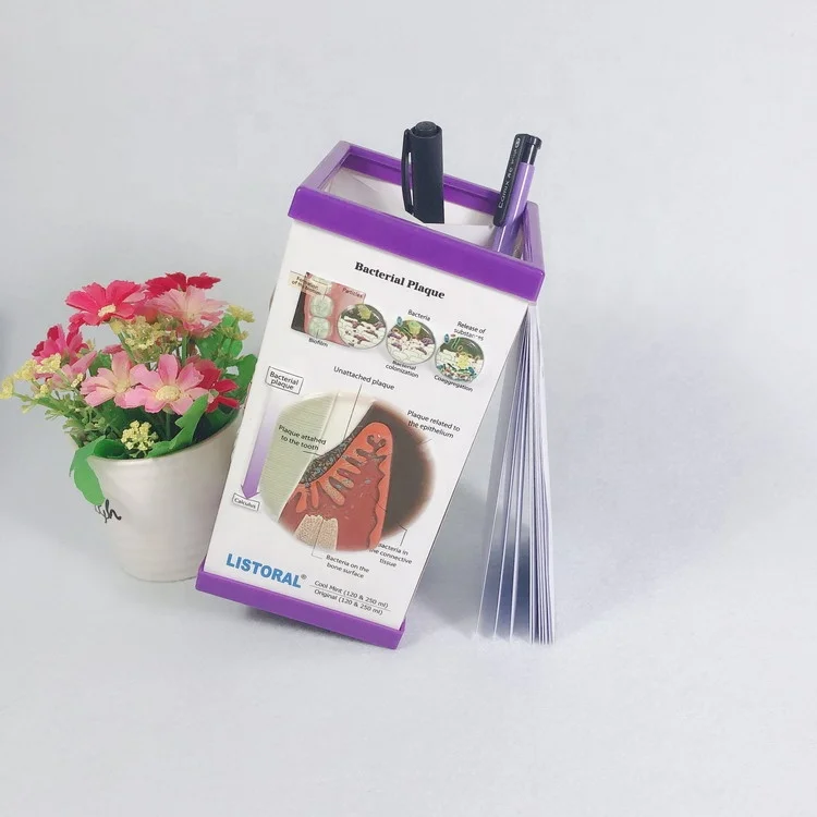 customized 3D plastic PVC pen holder 3D embossed pen holder for Medical promotional gifts