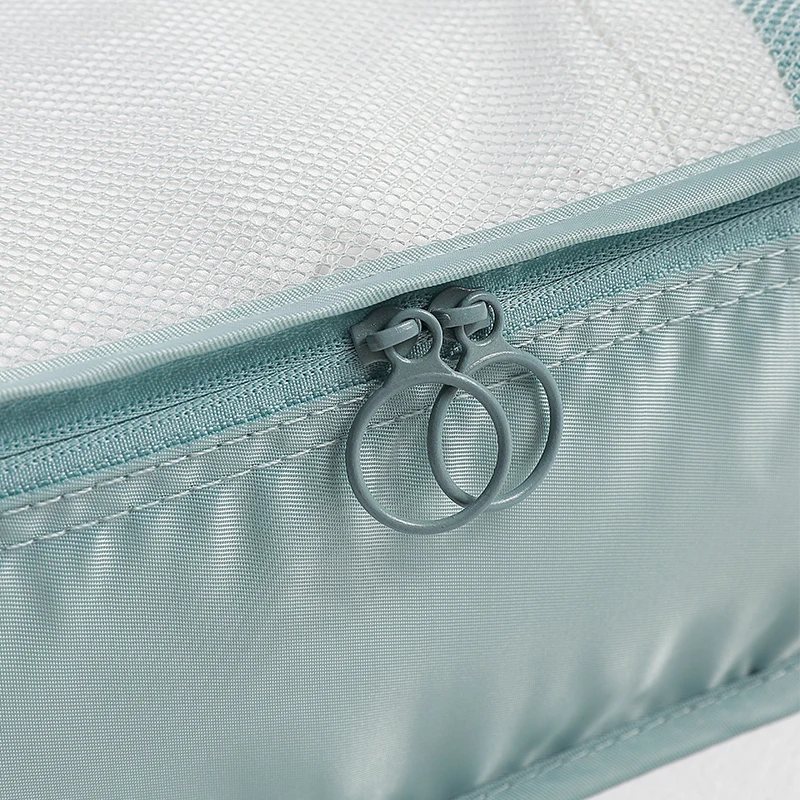 Custom Twill 8 Pieces Waterproof Travel Compression Packing Cubes Luggage Organizers Travel Organizer Bag Set for Suitcase