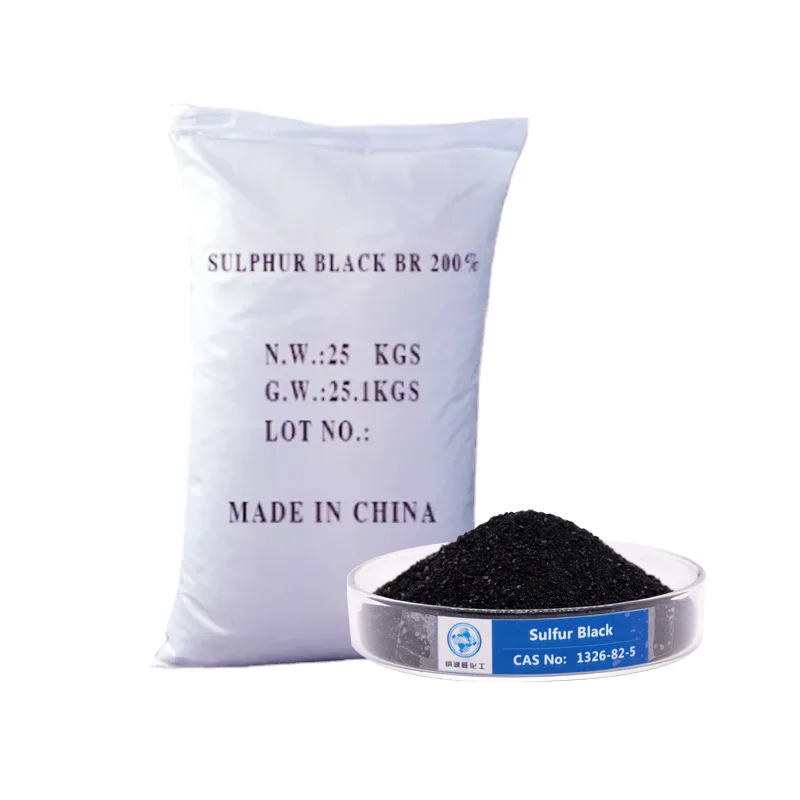 Low Price Sulphur Black  Br 200 Cas 1326-82-5 Sulfur Black for Textile Dyes