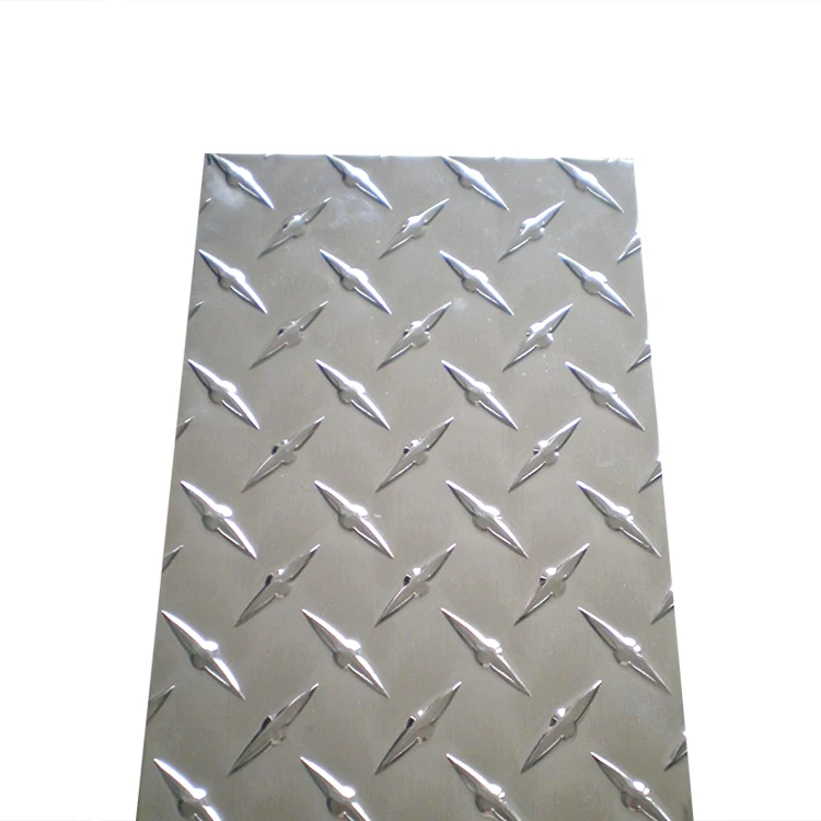 Embossed Aluminum Sheet Price 1060 H24 3003 5052 Ho Checkered Embossing Plate